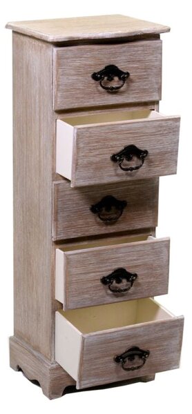 Cassettiera in Legno 5 Cassetti Stoccarda