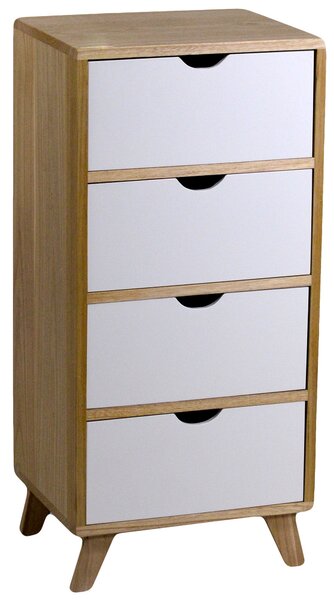 Cassettiera 4 Cassetti in Legno Cordova
