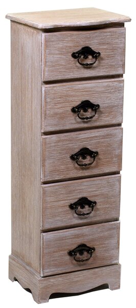 Cassettiera in Legno 5 Cassetti Stoccarda