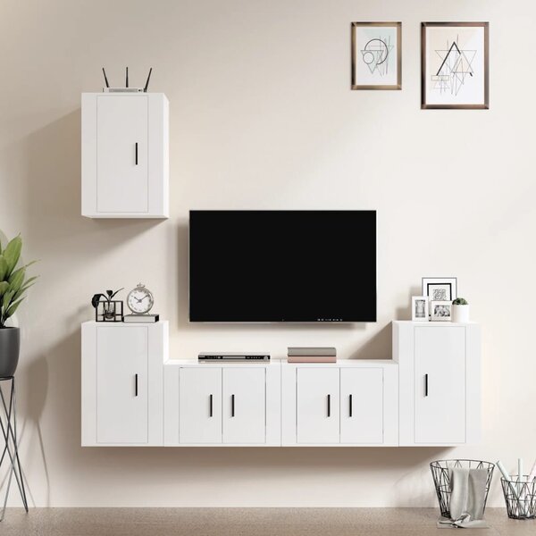 Mobile TV PROVENZA D2SZ1 Rovere Pietrato/Bianco Opaco - MOBILE PORTA TV DA  SALOTTO SOGGIORNO RETRÒ 