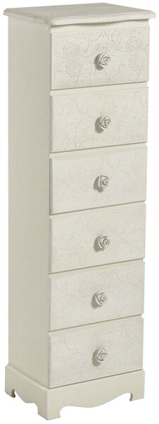 Cassettiera in Legno 6 Cassetti Mini Lipsia