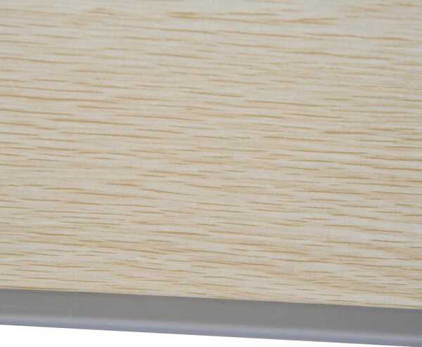 Tavolino da Letto Regolabile in Legno e Acciaio 54x30x22.5-32 cm