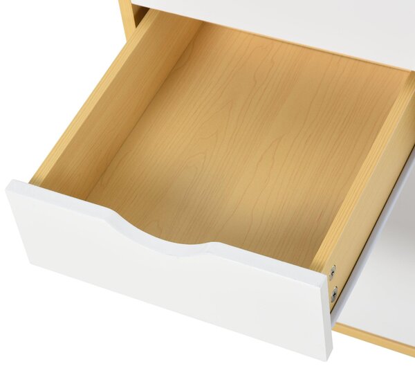 Cassettiera per Ufficio 35x40x65,5 cm con Ruote 3 Cassetti