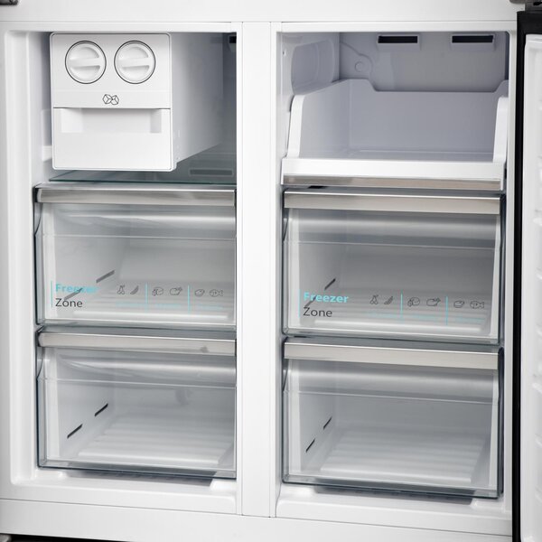 Sharp Frigorifero Americano Side by Side Capacit 487 Litri Classe energetica D Raffreddamento No Frost colore Acciaio Inox - SJ-NFA35IHXID