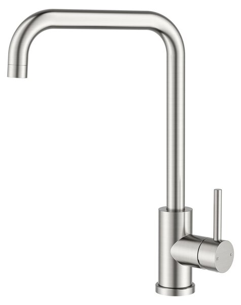 Rubinetto da cucina miscelatore monocomando - 360° girevole - Acciaio inox - Altezza 371 mm