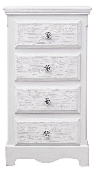 Cassettiera Blanc 4 Cassetti L in Legno