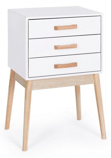 Cassettiera 3 Cassetti Ordinary Bianco in Legno