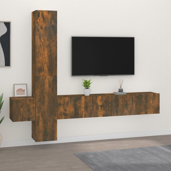 Mobile Tv Sospeso 100x32x30 Effetto Legno Rovere Evolution