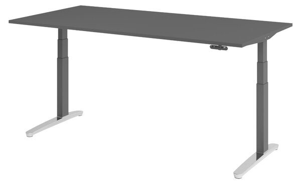 Scrivania elettrica bümö XBHM - Decorazione: grafite, dimensioni: 200 x 100 cm, struttura: grafite/alluminio lucido