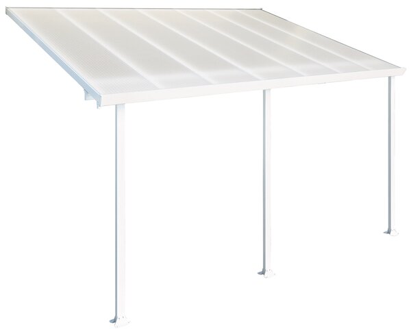 Pergola da Giardino in Alluminio 3x4,25m Onduline Emilia Bianco/Bianco