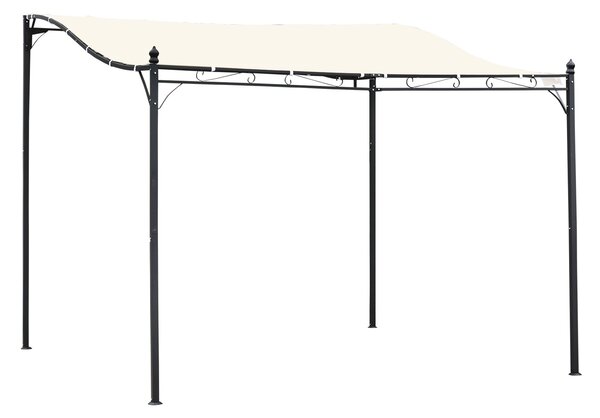 Pergola da Giardino 2.97x2.97m in Metallo Crema