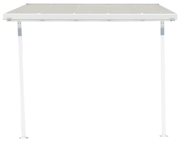 Pergola da Giardino 3,05x3m in Alluminio con Copertura in Policarbonato Kraus Edera