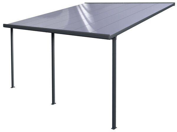 Pergola da Giardino 3,06x4,26m in Alluminio e Policarbonato Emilia-N21 Crystal