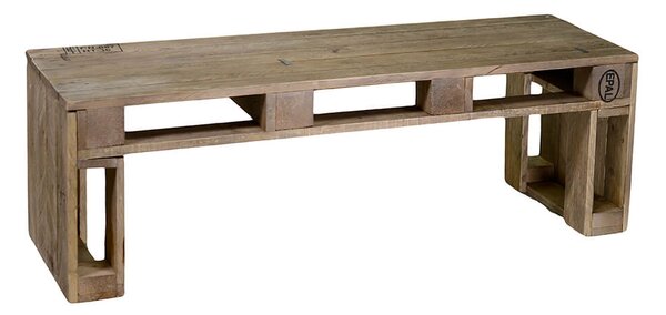 Panca Rettangolare da Giardino in Legno 120x40xh40cm Banloc