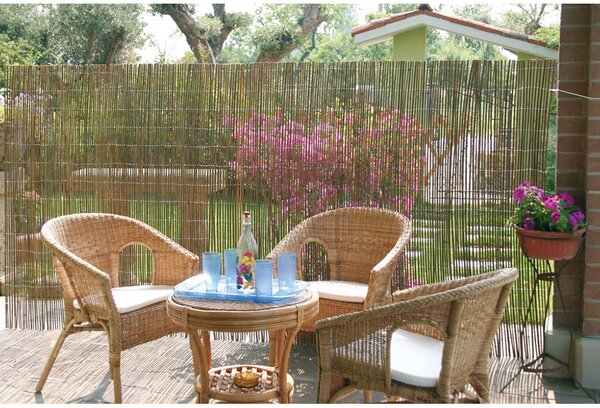 Arella Frangivista da Giardino in Bamboo 1x3m Rama Canes Naturale