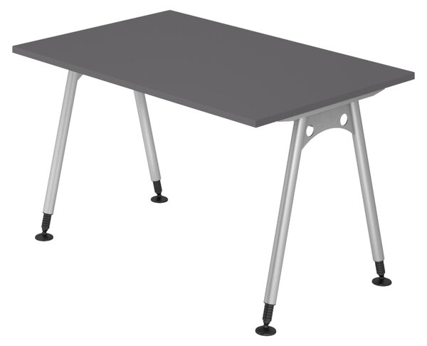 Bümö Scrivania Serie A - Dimensioni: 120 x 80 cm, Decorazione: grafite