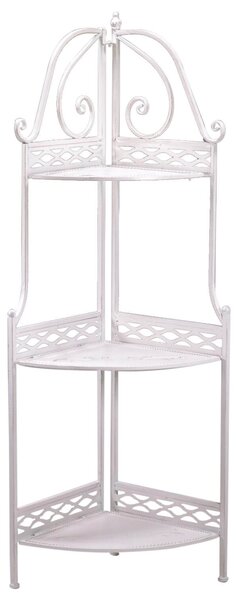 Scaffale per Piante in Metallo 3 Piani 49x33H126cm Aprilia Beige