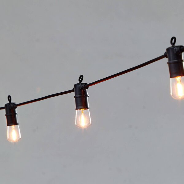Markslöjd Ghirlanda luminosa LED VIBE, complemento, 15 luci, IP44 Vibe, dimmerabile, Nero, Plastica