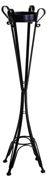 Posacenere da Esterno in Acciaio 34x34H116cm Nero