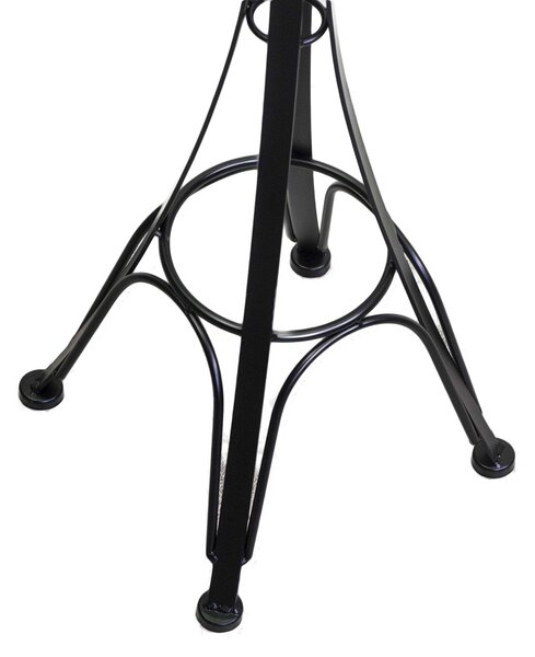 Posacenere da Esterno in Acciaio 34x34H116cm Nero
