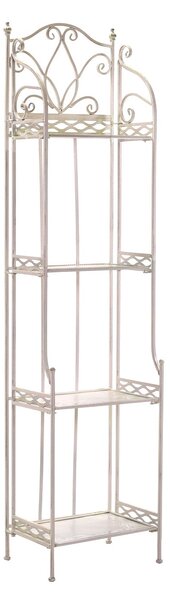 Scaffale per Piante in Metallo 4 piani 35x31H164cm Aprilia Beige