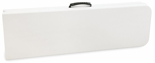Set 2 Panche Pieghevoli per Catering in Acciaio e Plastica Soriani Bianca