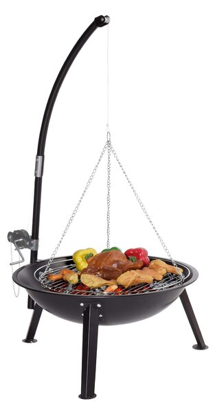 Stufa Braciere Grill a Legna o Carbone da Esterno Qlima FFGW4068 Nero