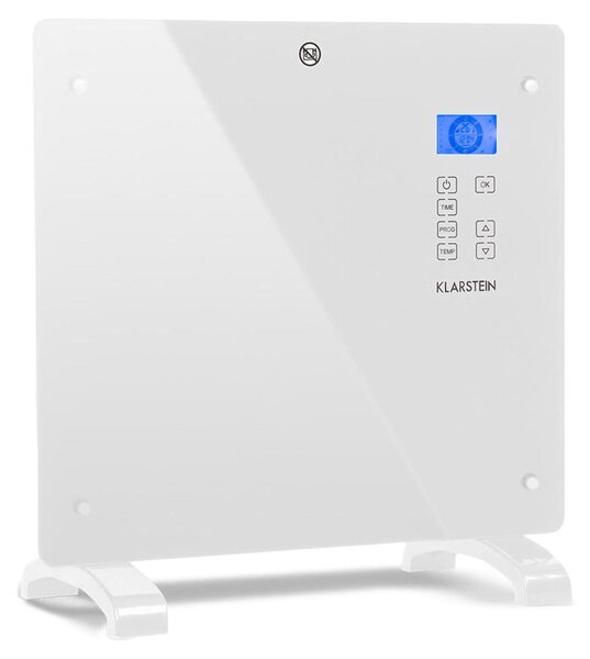 Stufa elettrica a convezione con ruote, 1000 W, con termostato