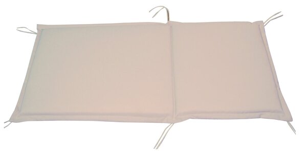Cuscino per Poltrona da Giardino 94x41cm Bauer Summer Ecrù