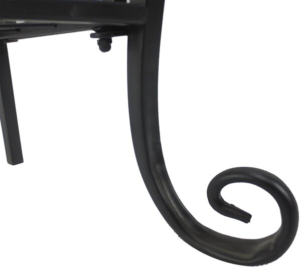 Portapiante Scaffale Salvaspazio per Casa Giardino in metallo Nero 75x25x169 cm
