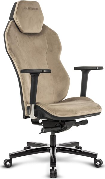 Sedia da gaming ICOS.1.2, colore marrone, rivestita in ecopelle, colore marrone