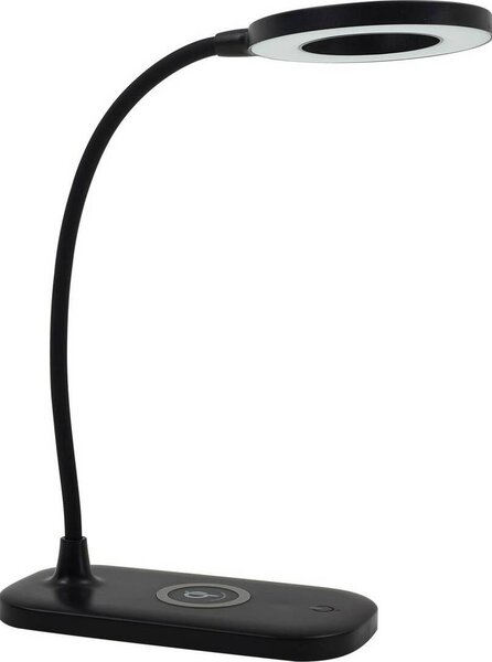 Lindby Lampada da tavolo a LED Siona nero CCT Stazione di ricarica dimmerabile