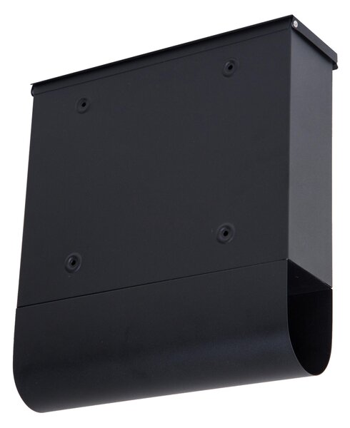 Cassetta Postale Lettere Posta in Acciaio Nero 30.5x33.5x9.6 cm
