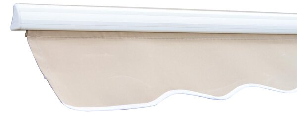 Tenda da Sole Avvolgibile a Parete 3.5x2.5m in Alluminio Beige
