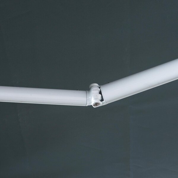 Tenda da Sole Avvolgibile a Parete 3.65x2.5m in Poliestere Grigio