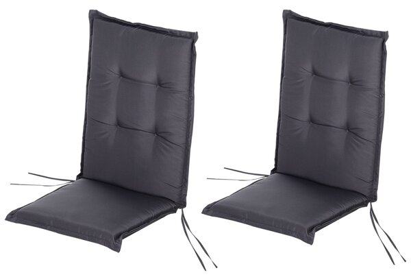 Cuscino Impermeabile Imbottito per Sedie e Sdraio 120x50x6 cm Grigio