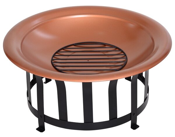 Braciere da Esterno in Acciaio Ø76x48 cm con Accessori CampFire