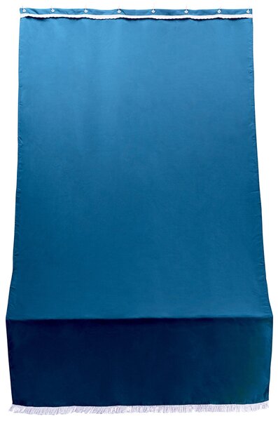 Tenda da Sole per Sormonto 1,4x3m in Poliestere con Anelli Ranieri Blu Unito