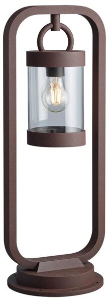 Lampada da parete, color ruggine, altezza 60 cm