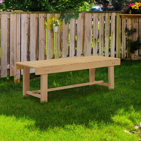 Panchina da Giardino 2 Posti in Legno Abete 110x38x35 cm Log Abete