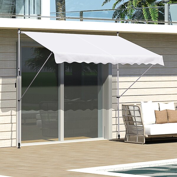 Tenda da Sole Avvolgibile 300x150cm Casper Bianco