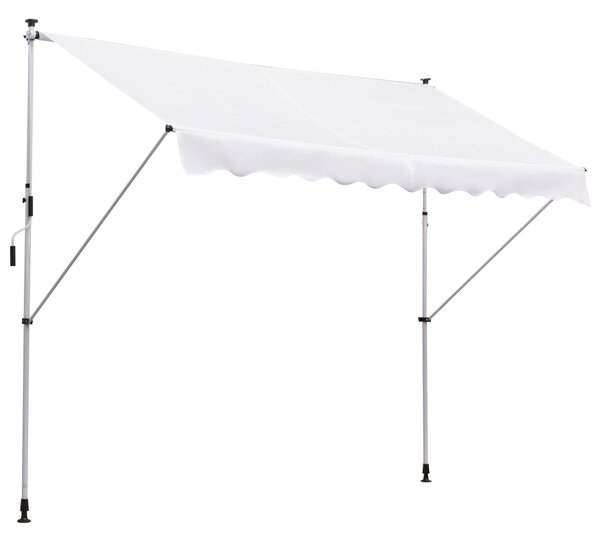 Tenda da Sole Avvolgibile 300x150cm Casper Bianco