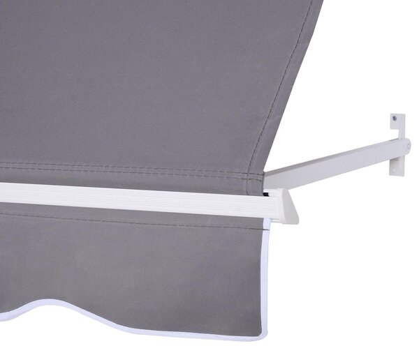 Tenda da Sole Avvolgibile 70x122 cm Gelso Grigio