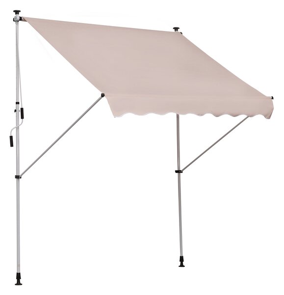 Tenda da Sole Avvolgibile 2x1,5m Beige