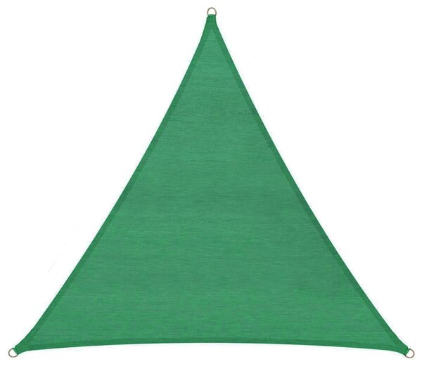 Tenda a Vela Ombreggiante Triangolare 500x500x500 cm in Polietilene Bauer Verde