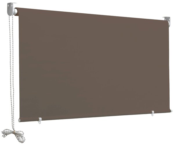 Tenda da Sole a Caduta 2,5x2m in Poliestere Marrone