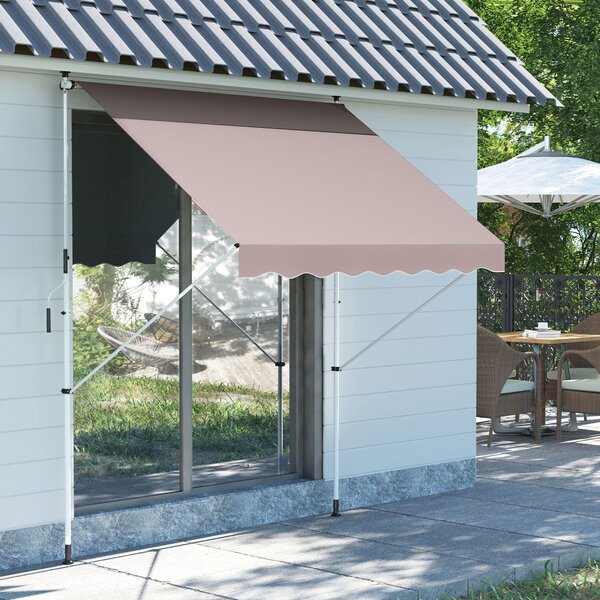 Tenda da Sole Avvolgibile 2x1,5m Beige