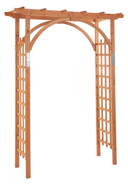 Arco da Giardino Pergola 160x60x215 cm in Legno Marrone Chiaro