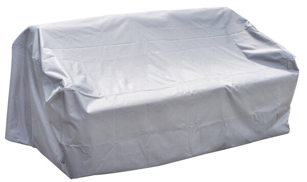 Telo Copertura per Divano 2 Posti da Giardino 160x80x60 cm in Poliestere Grigio