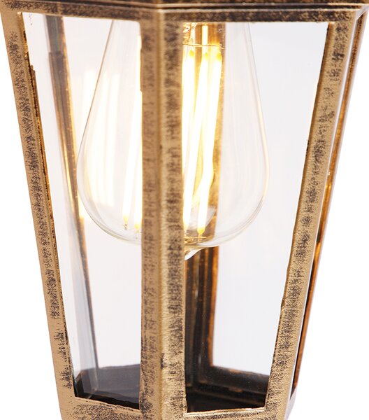 Lampada da parete per esterni in stile antico oro IP44 - New Haven